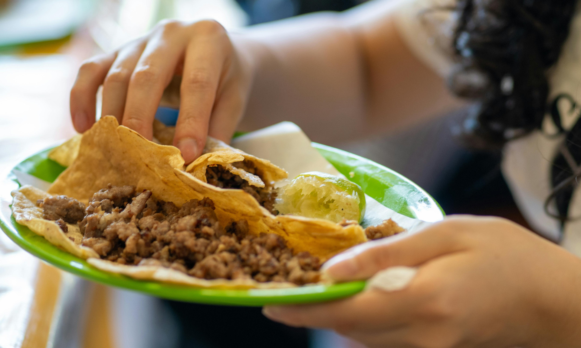 Basic taco meal
