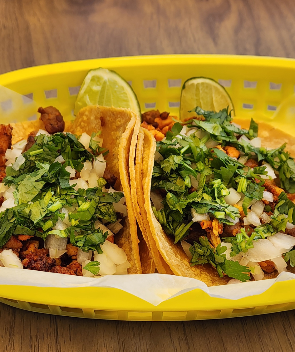 Tacos in a tray